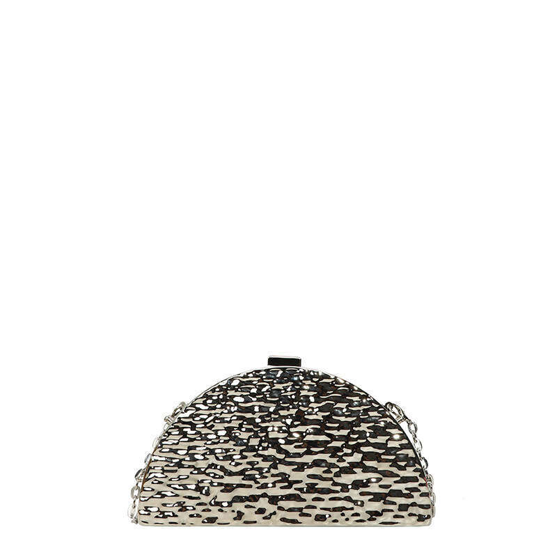Acrylic Shell 2025 New Fashion Ice Crack Pattern Internet Celebrity Single Shoulder Women's Chain Evening Bag Trendy