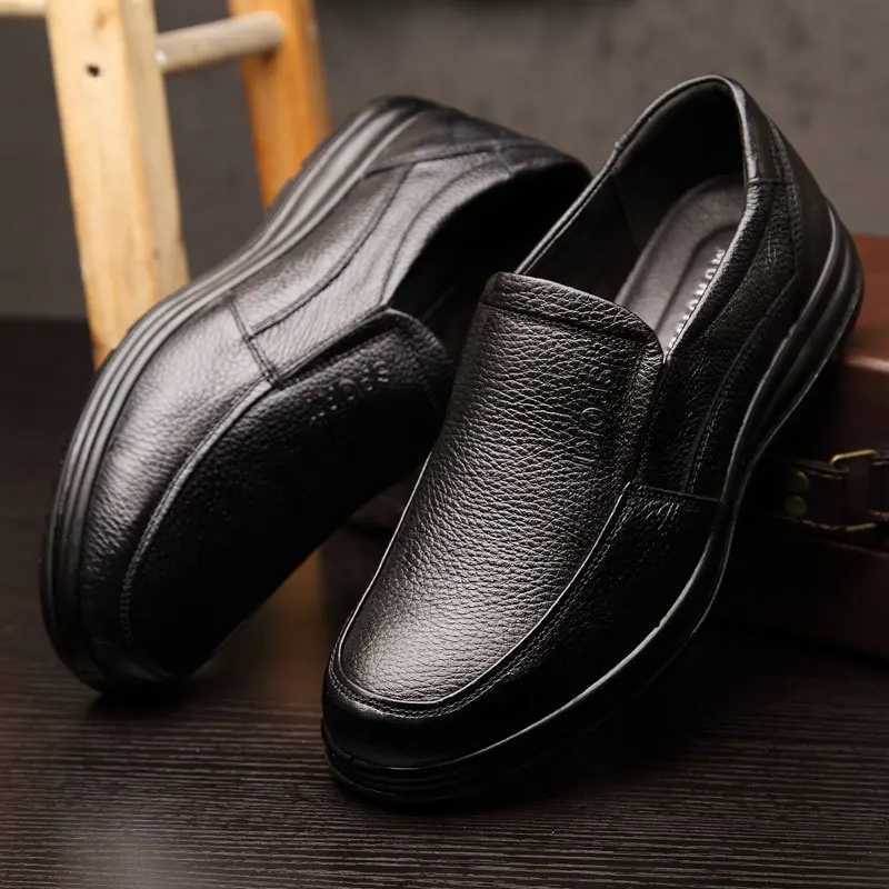 Genuine Leather Mens Casual Shoes Handmade Fashion Comfortable Breathable Mens Shoes Comfortable Casual Shoes W250716
