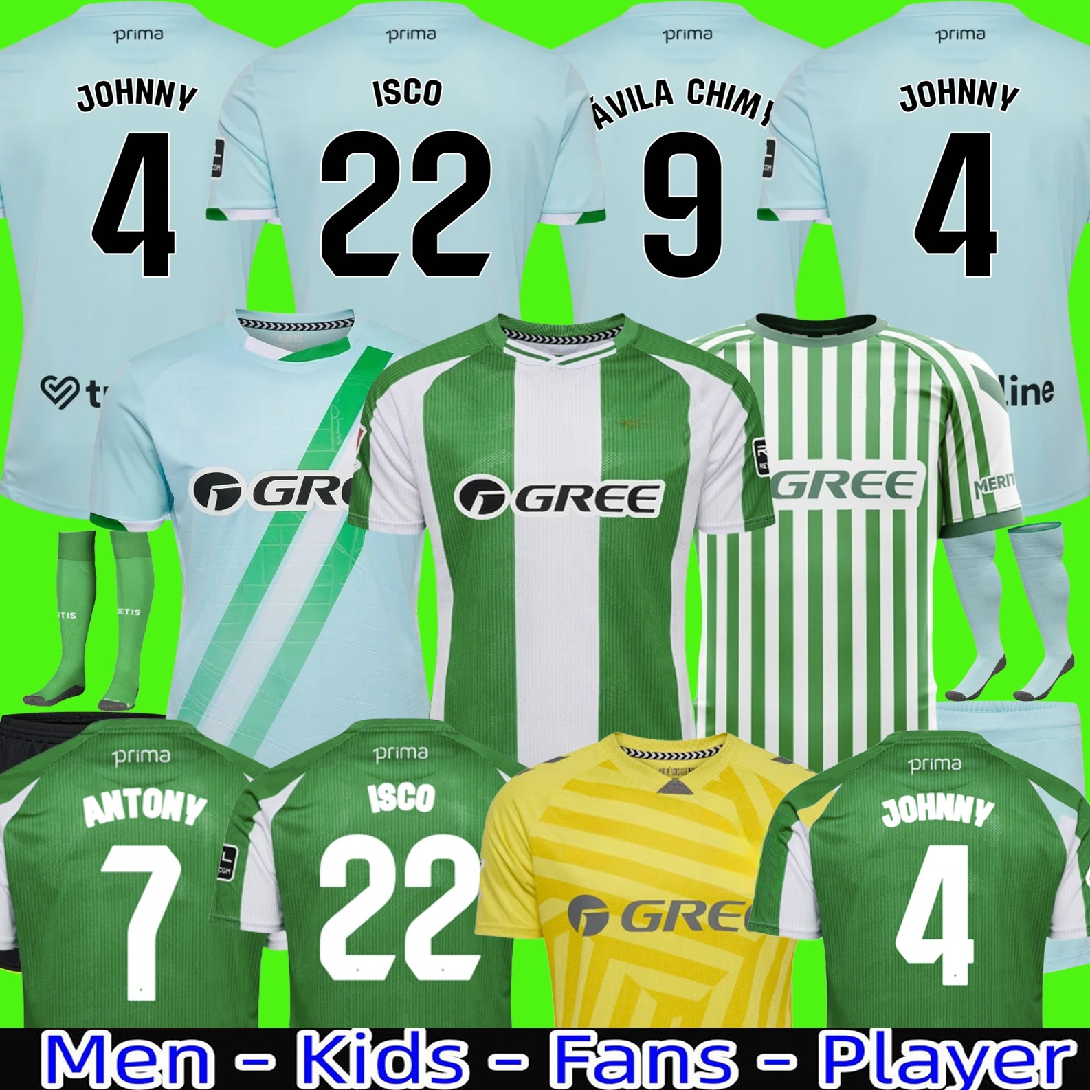 2025 2026 real betis Soccer Jerseys ANTONY 7 Camiseta de Futbol Men Kids equipacion 25 26 betis football shirts camiseta Betis VITOR ROQUE HERNANDEZ ABDE special
