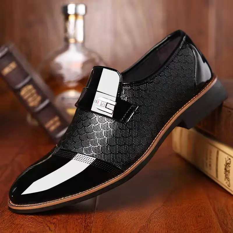 Wedding Business Dress Nightclubs Oxfords Breathable Working Lace Up Shoes New Fashion Mens Leather Shoes Y250715