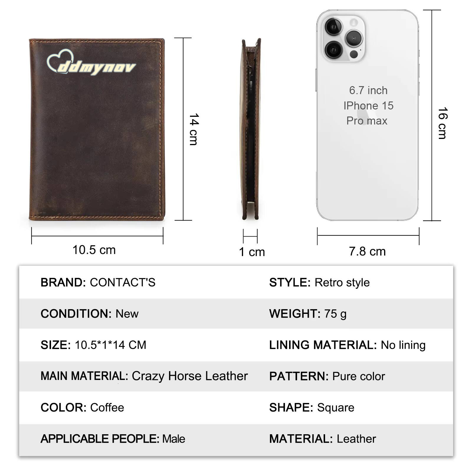 CONTACTS Genuine Leather Card Holder Coin AirTag Slot Men Travel Wallet Womens Purse Passport Cover Bag ddmynov