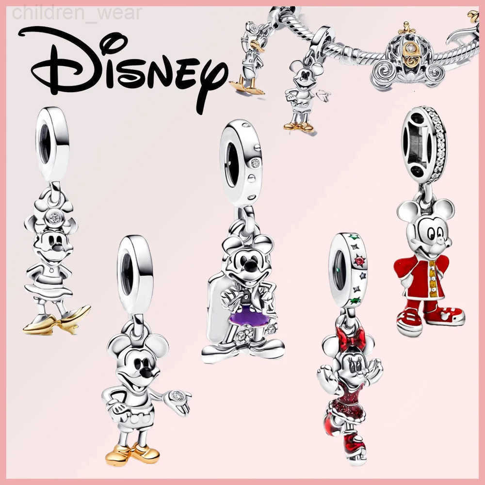 Disney Deadpool Stitch Minnie Winnie 925 Sterling Silver Dangle Charms 925 Silver Fit Original Bracelet Beads Jewelry Gift DIY W20250716