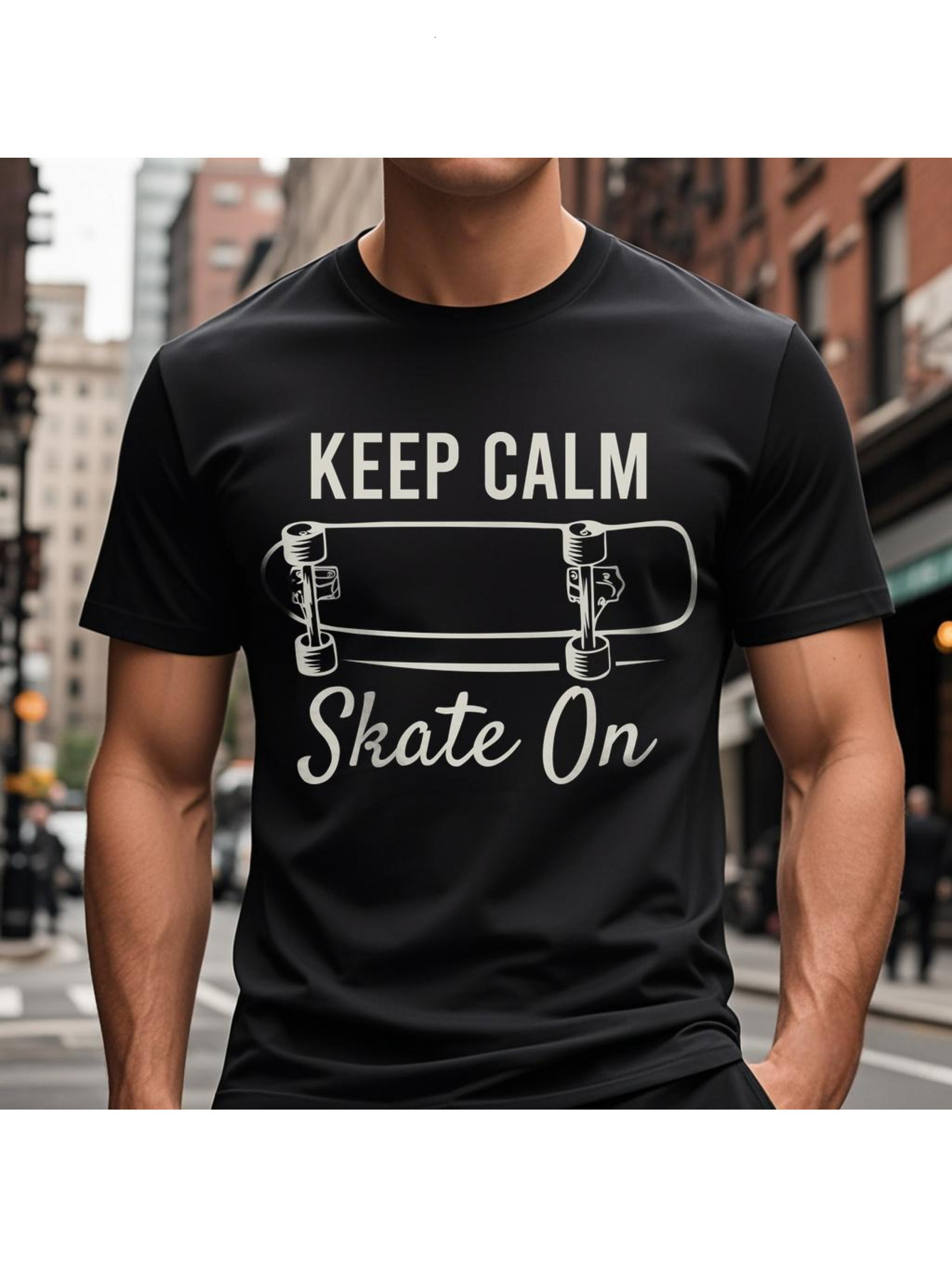 VogueEpoch Cotton S-3XL black T Shirts Adult figure Round collar 180g White Short sleeve text Men Wed 0d