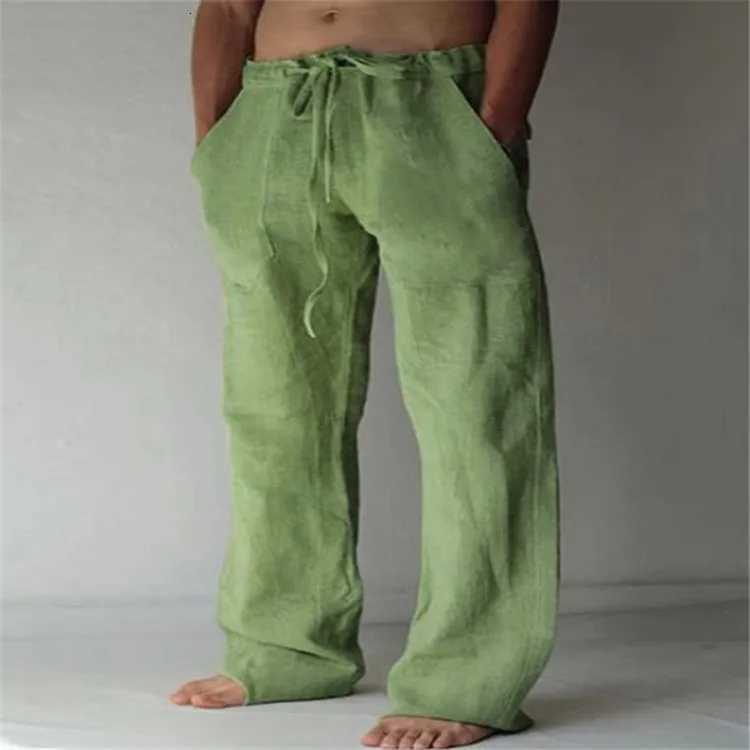 Mens Linen Pants Linen Pants for Men Loose Straight Pants Cotton Linen Cotton Linen Men Pants Linen Loose Linen Pants y250716