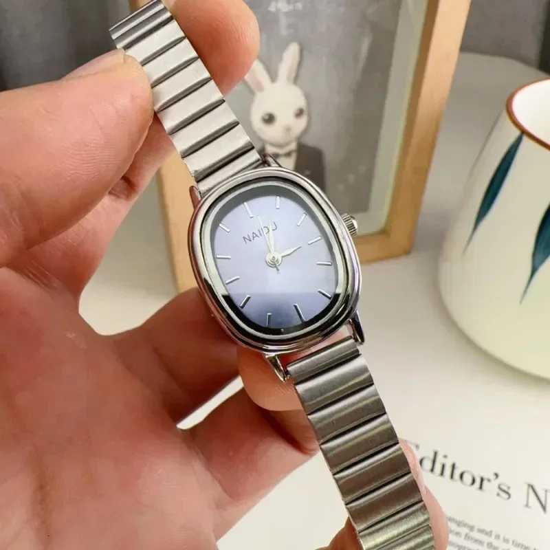 Brand Oval Dial Wen Stainless Steel Strap Luxury Ladies Quartz Wristwatches Dropsing Watches for Women Y250715