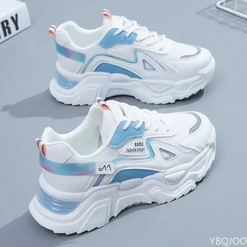 Sneakers Women Platform Flat Shoes Woman Shoes Green Casual Trainers Ladies Chunky Sneakers Women Shoes 250712