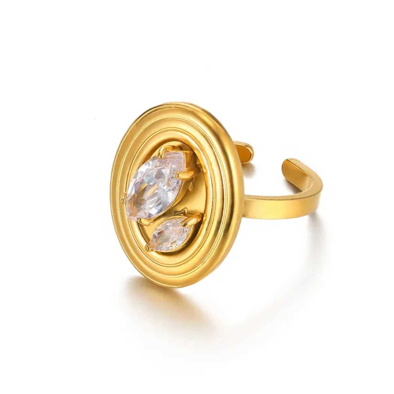 Shuangshuo Retro Sun Moon Starfish Open Rings for Women Men Punk Irregular Rhinestone Ring Summer Holiday Personalized Jewelry S250716