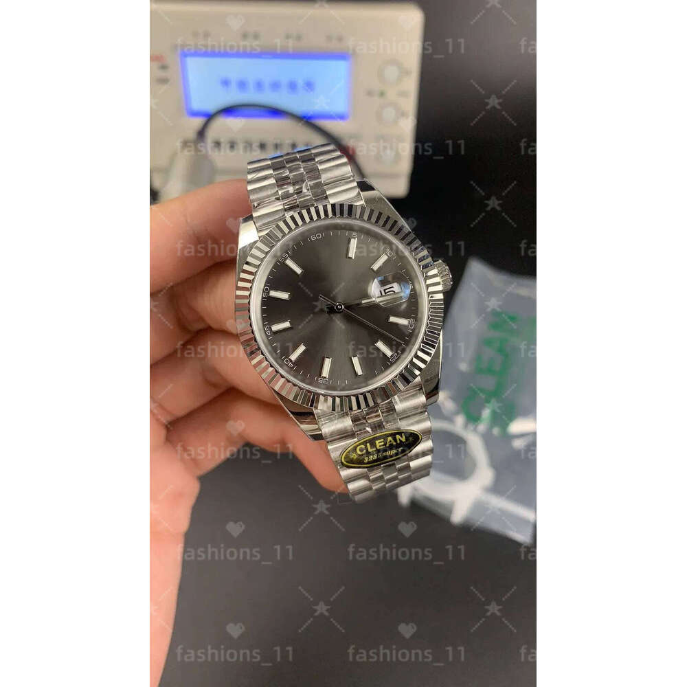 Mens Watch Super Quality Clean Factory Date Just 41MM Gray Cal.3235 Automatic Mechanical 904L Sapphire Waterproof 100m Jubilee bracelet NFC Card