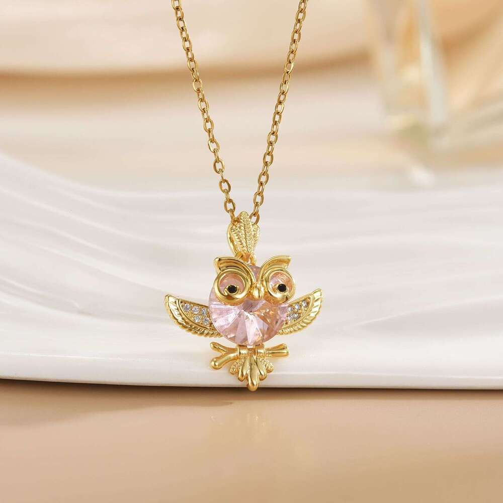 Fashion Trendy Bird Necklace For Women Crystal Micro Inlaid Full Zircon Yiwu Jewelry 6A3