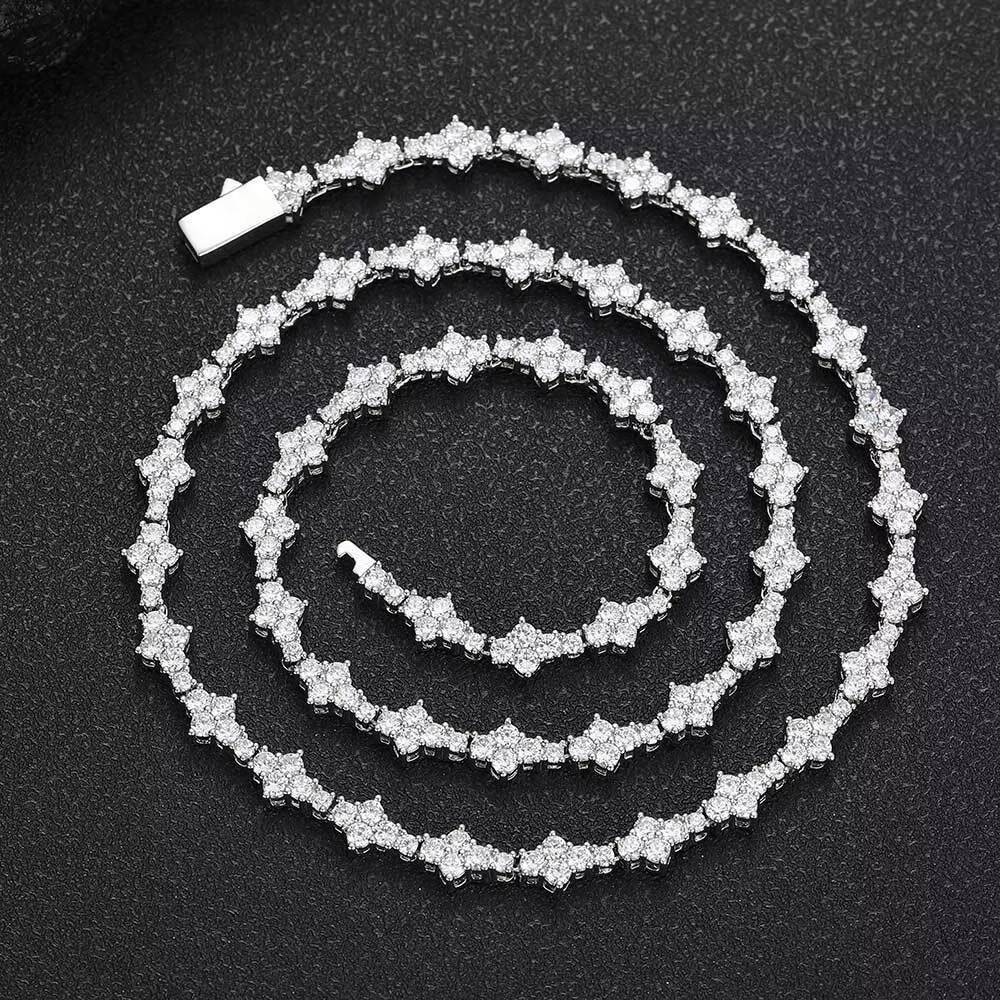 VANFI Trendy Bling Zircon Chain Fashion New Arrival Hiphop Jewelry Tennis Necklace