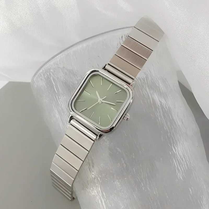 Fashion Simple Wen Versatile Ins Fem Student boo Knot Steel Band Quartz Luxury Gift Clock Wristwatches Y250715