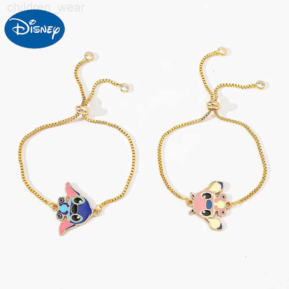 Disney Lilo Stitch Bracelet for Women and Girls Cute Luck Charm Fashion Jewelry Gift W20250716