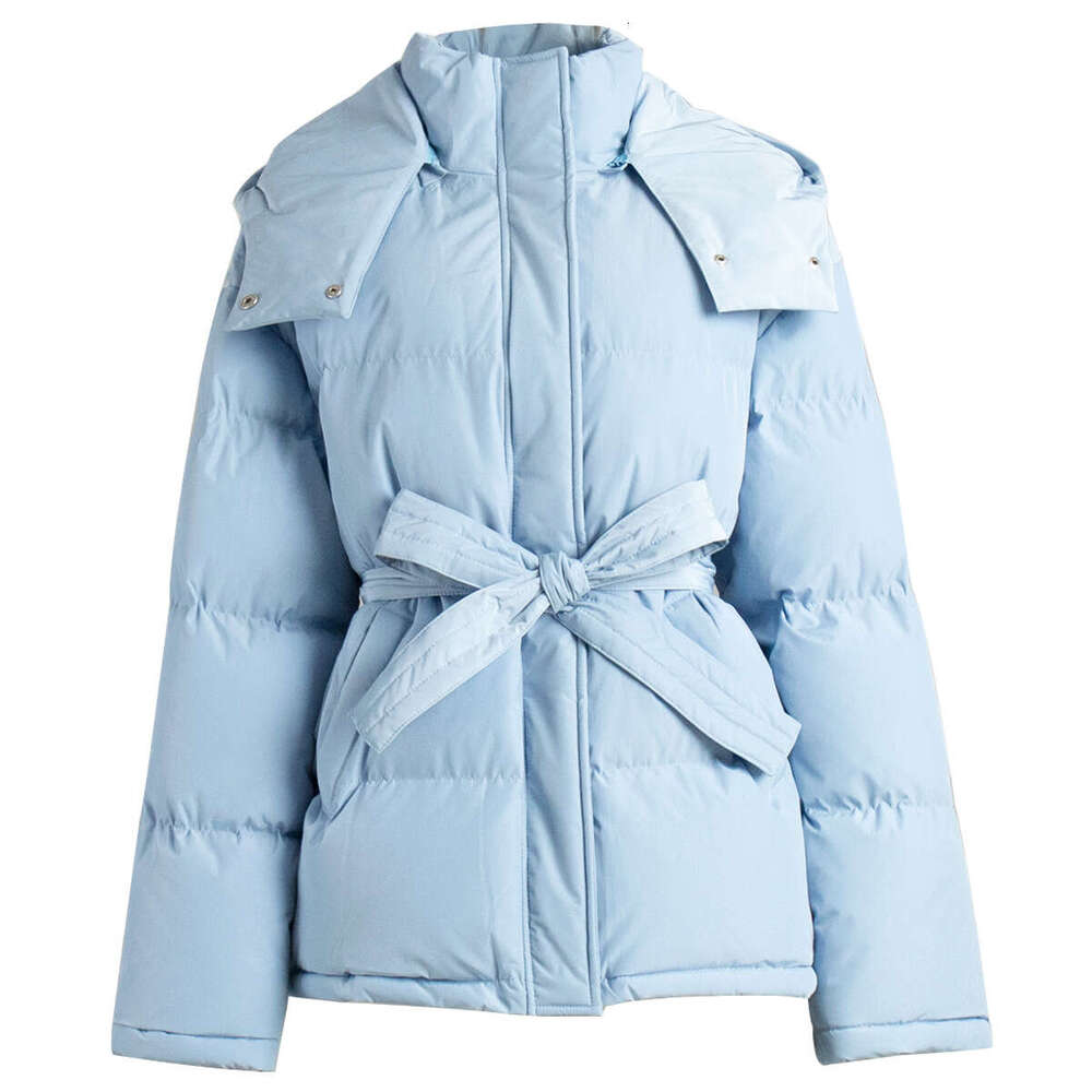 New Women's Hooded Cotton Jacket, Stylish Thickened Warm Versatile Zipper Puffer Jacket B5