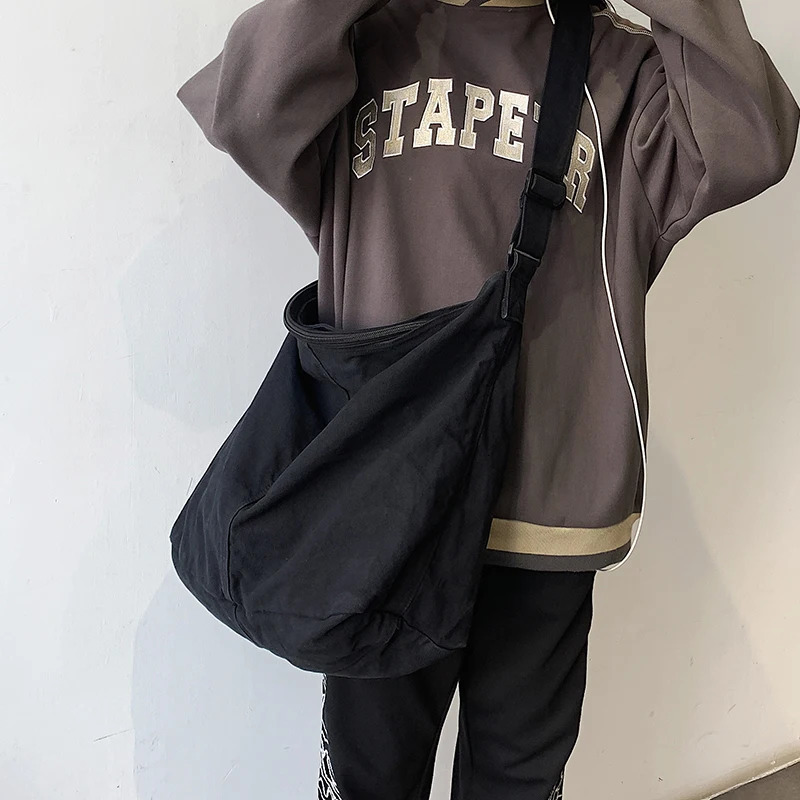HOCODO Bags for Women Canvas Shoulder Bag Fashion Large Capacity Handbags Female Casual Travel Bags Soft Crossbody Bags 250714