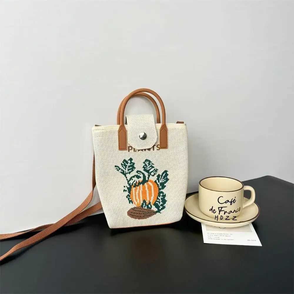 Women Girls Large Capacity Knitted Shoulder Bags Lightweight Messenger Bags Underarm Bags Handmade Handbags Tote Bags