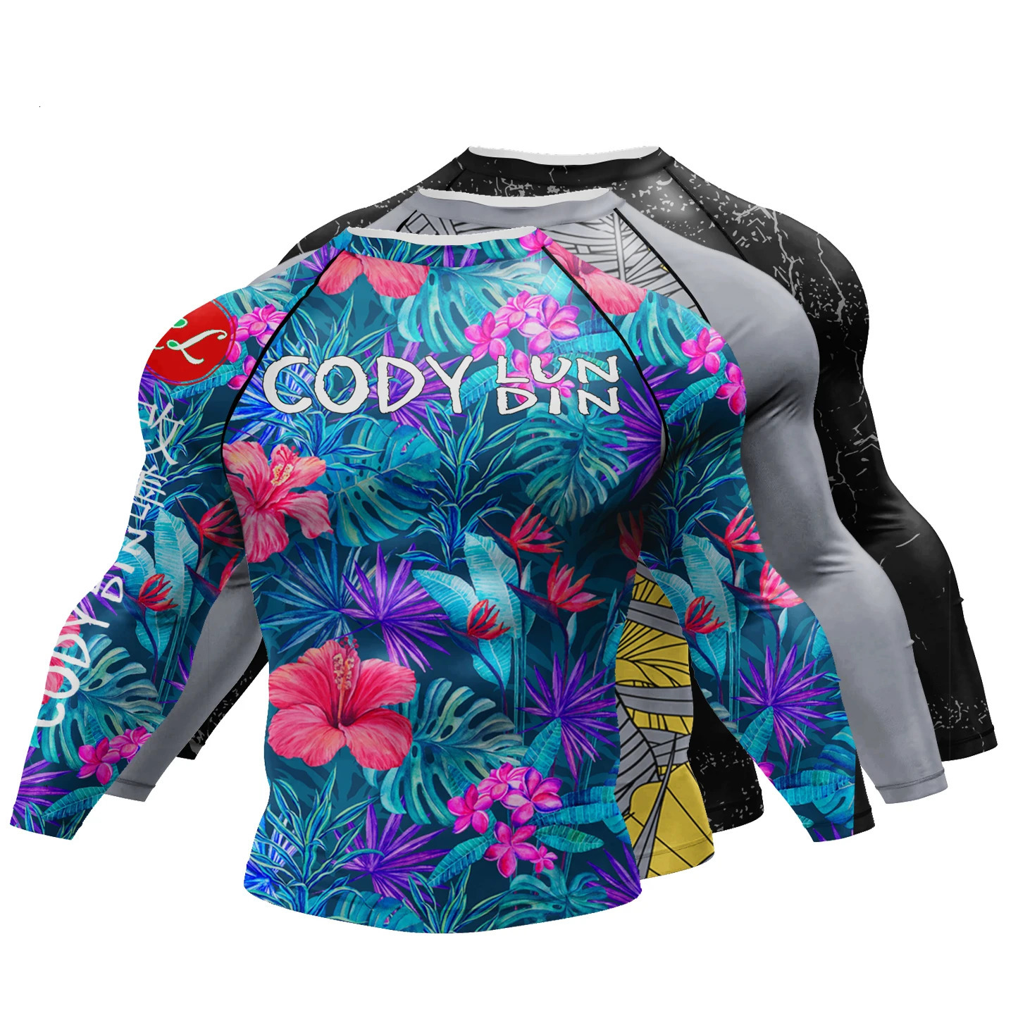 Cody Lundin Swimming Surfing Tshirt Tight Long Sleeve Compression Training Grappling Sportwear mma bjj Combat Rash Guard y250707