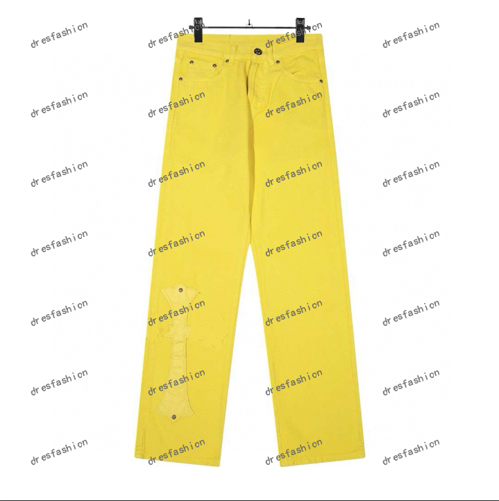 Chrome jeans mens designer jean black pencil hole cotton print hip hop pants streetwear casual designers joggers pant skinny Jeans