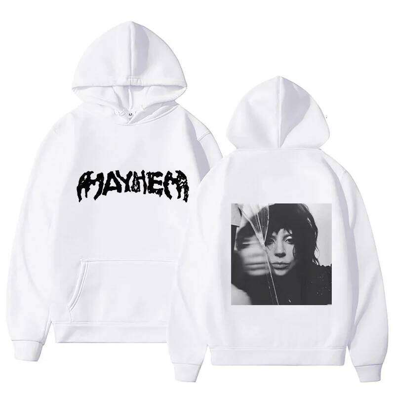Lady Gaga Mayhem New Album Hoodie Fashion Men/women Hoodies Haruku Aesthetic Clothes Unisex Fleece Pullover Sweatshirt Vintage