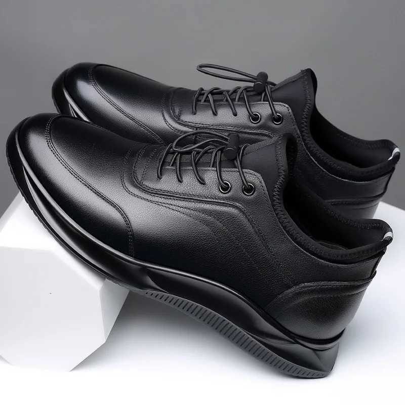 New Men Shoes Casual Sneakers Genuine Leather Shoes Mens Spring Autumn Lightweight Soft Sole Anti-Slip Daily Life Walking Shoes W250716