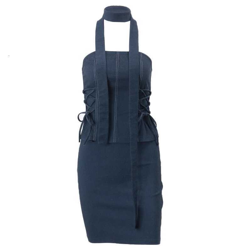 Candyhot Sexy Casual Side Cross Bandage Solid Tube Tank Top With Skinny Slim Skirt Summer Women Formal Occasions Two Piece Set R250716