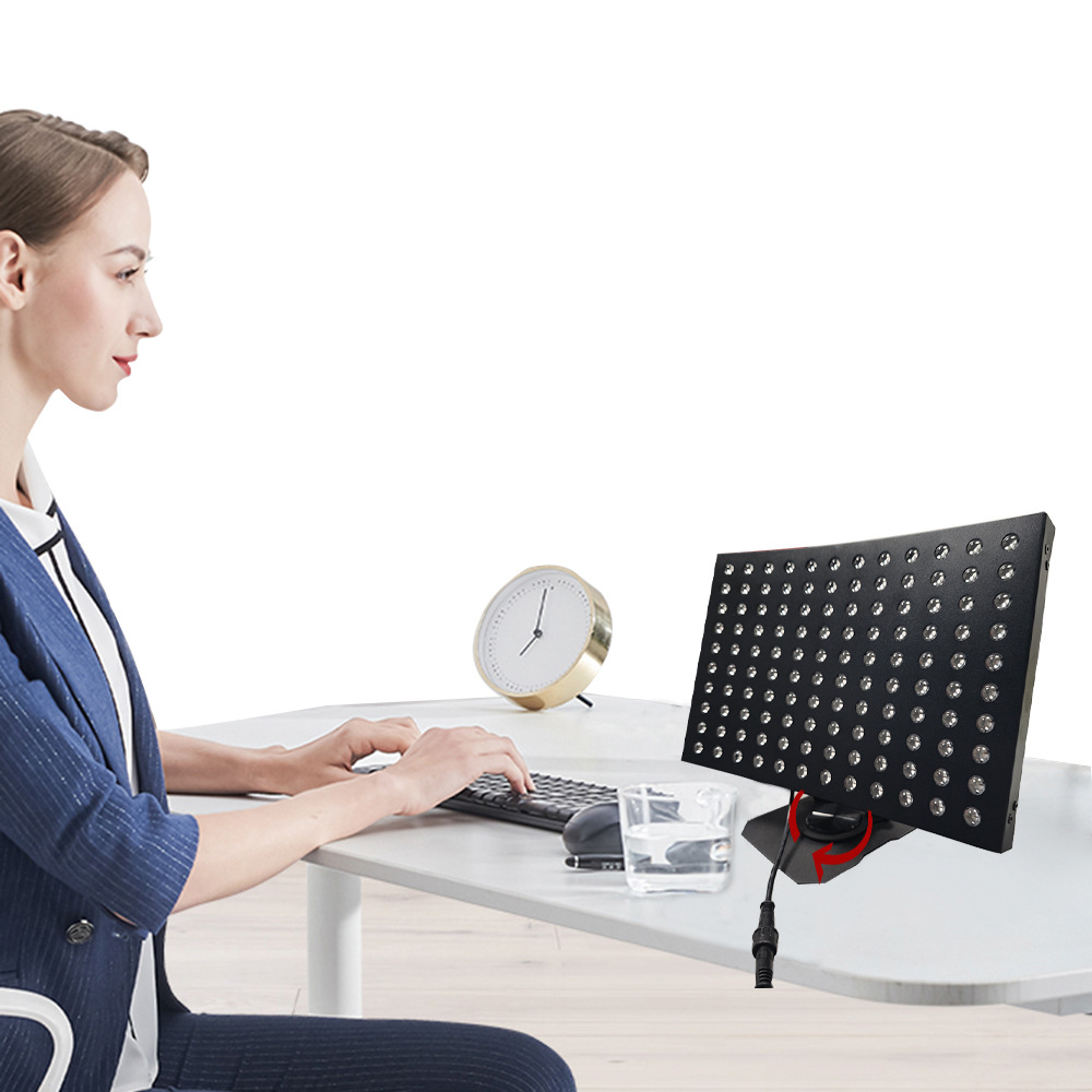 Curved Design LED Light Therapy Panel 660nm 850nm Infrared Facial Red Light Portable for Home Use Pain Relief