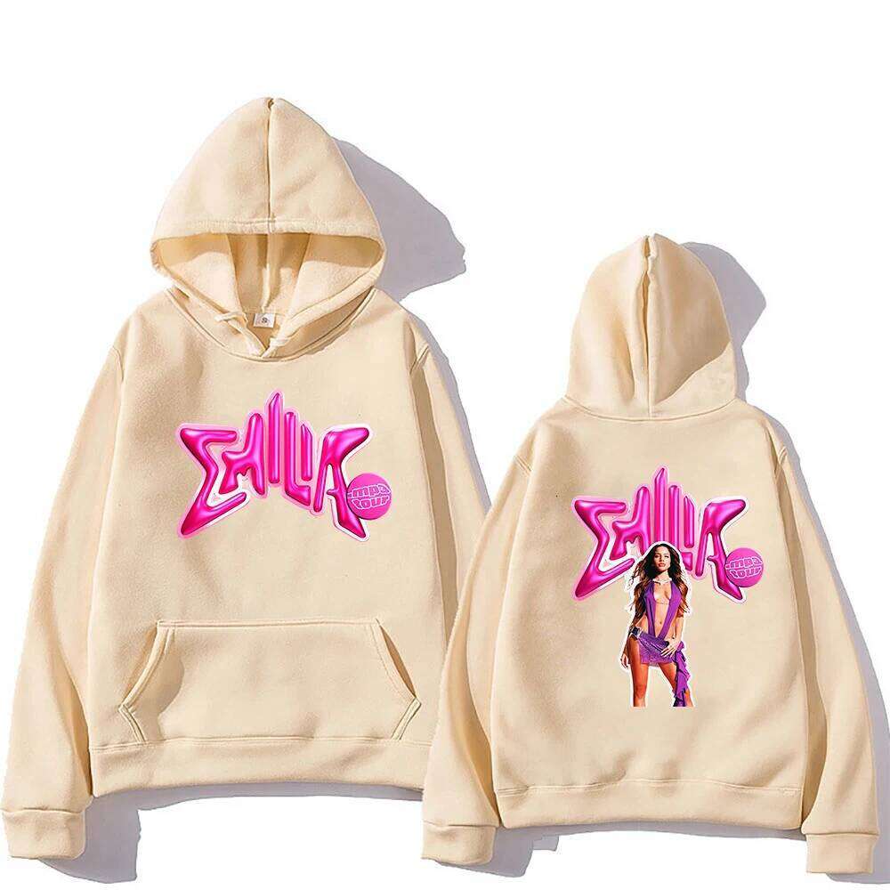 Designer Leisure High Quality Emilia Mernes Hoodie Fashion Album MP3 Women/men Haruku Aesthetic Hoodies Unisex Autumn Winter Pullover Sweatshirt Vinta