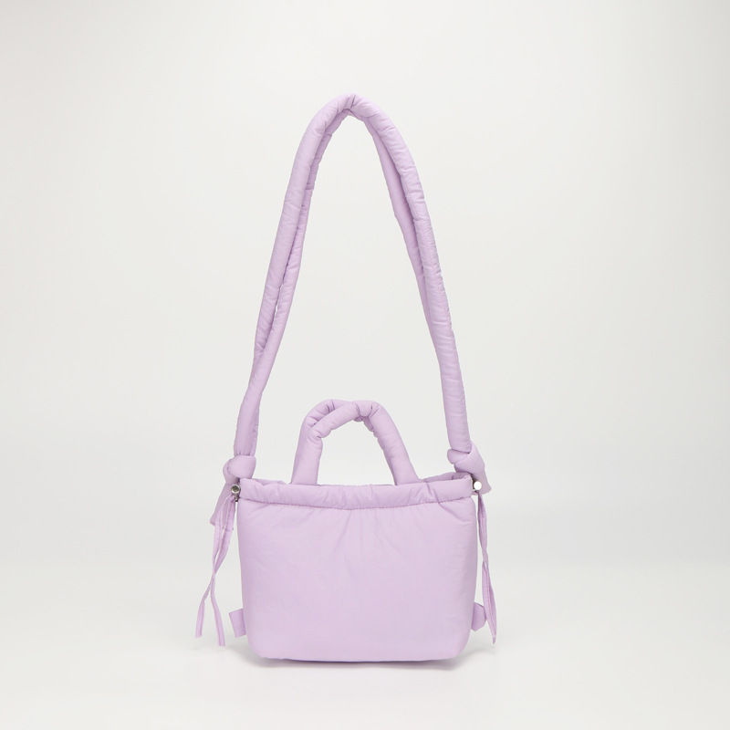Fashion Small Puffer Tote Bag Designer Padded Women Shoulder Bags Nylon Down Cotton Crossbody Bag Mini Lady Handbags 2024