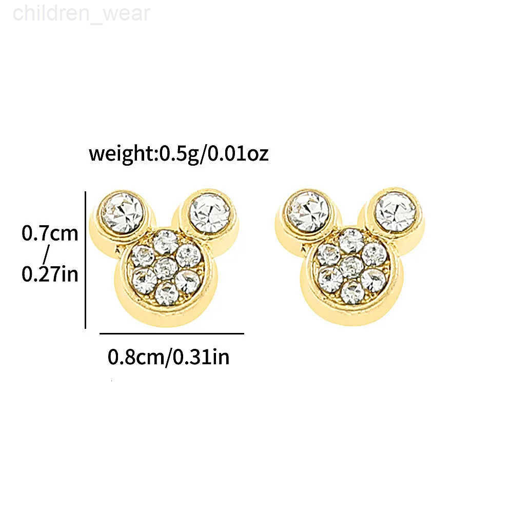 Disney 1pair Disney Mickey Mouse Earrings Simple Mickey Ear Studs for Men Jewelry Accessories Gifts W20250716