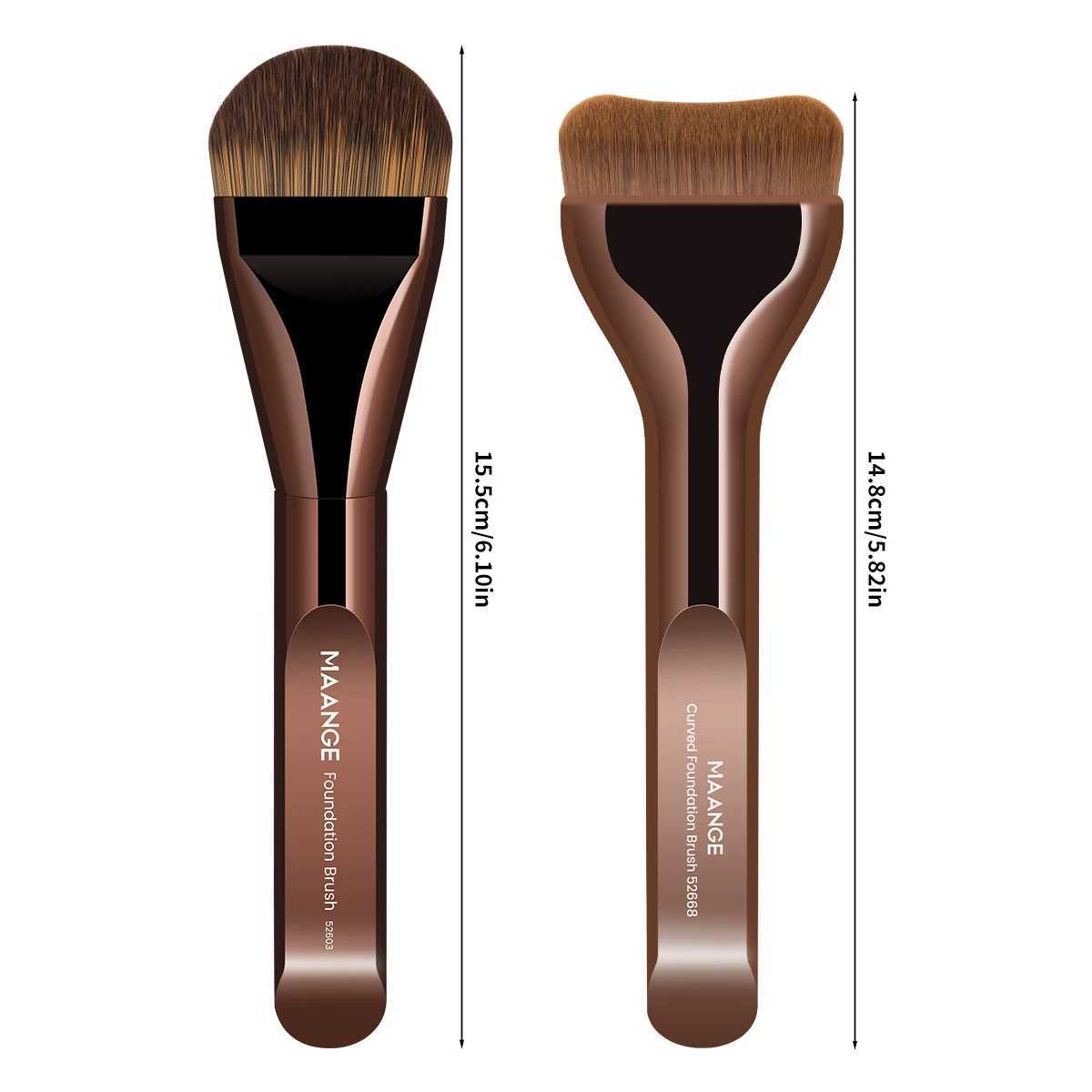 2pcs Foundation Makeup Brushes Set Ultra Thin Top Mask Brush For Liquid Cream Cosmetics Blending Beauty Tool Premium GiftXJ2500716