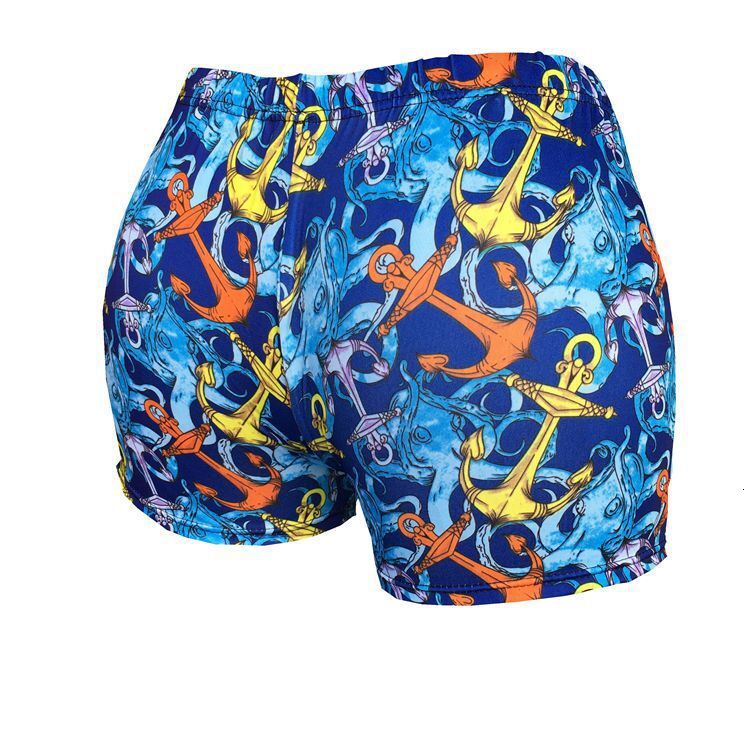 Swimming mens adult flat corner swimming trunks large size High Waist Beach Hot Spring Capris sportswear Z260314