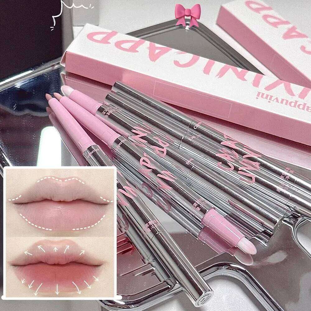 Nude Liner with Brush Cappuvini Korean Style Lip Makeup Long Last Veet Matte Lipstick X250716