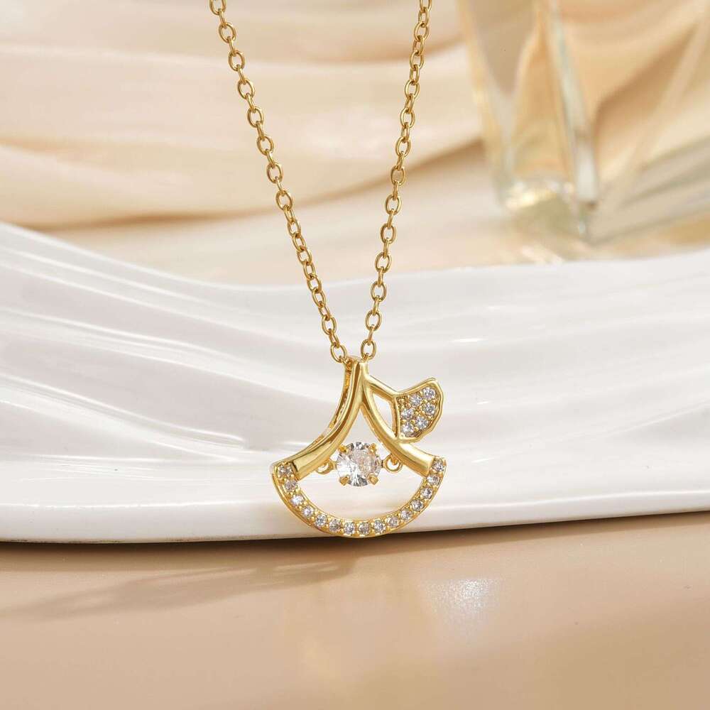 Fashion Light Titanium Steel For Women, Niche New Style Choker Pendant, Internet Celebrity Same Style, Simple Elegant Collarbone Chain Necklace 261