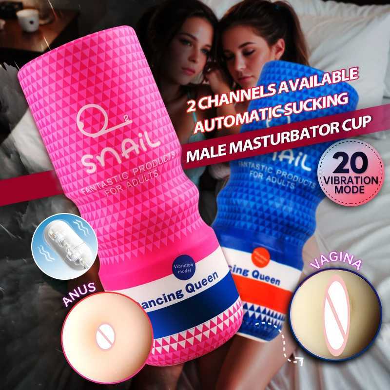 Automatic Male Masturbation Cup Sucking Anal Vagina Male MasturbatorPenis Trainer Sex Toys for MenXJ250715