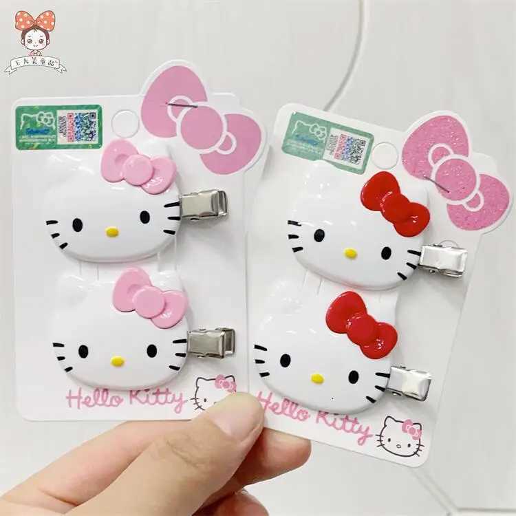 Sanrio Kawaii Sanrio Hello Kitty Bangs Clip My Melody Kuromi Cinnamoroll Purin Hair Accessories Anime Cute Cartoon Headdress Girls Giftw250716