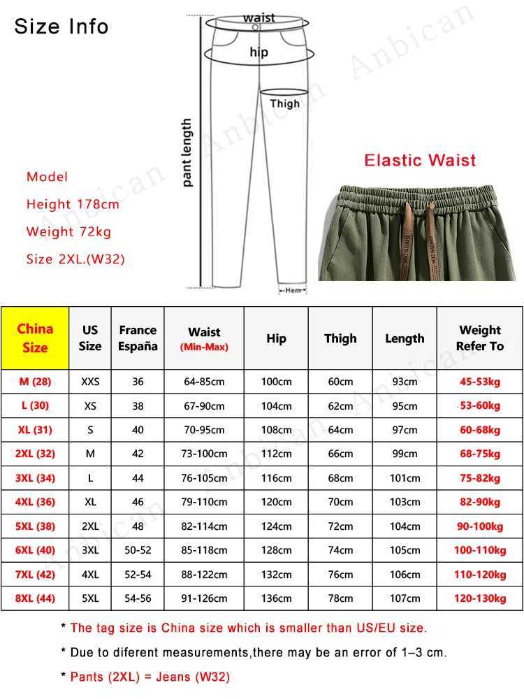 Big Size Mens Jogger Cargo Pants 8XL 7XL 6XL Streetwear Washed Cotton Casual Baggy Pants Solid Color Loose Trousers Men y250716