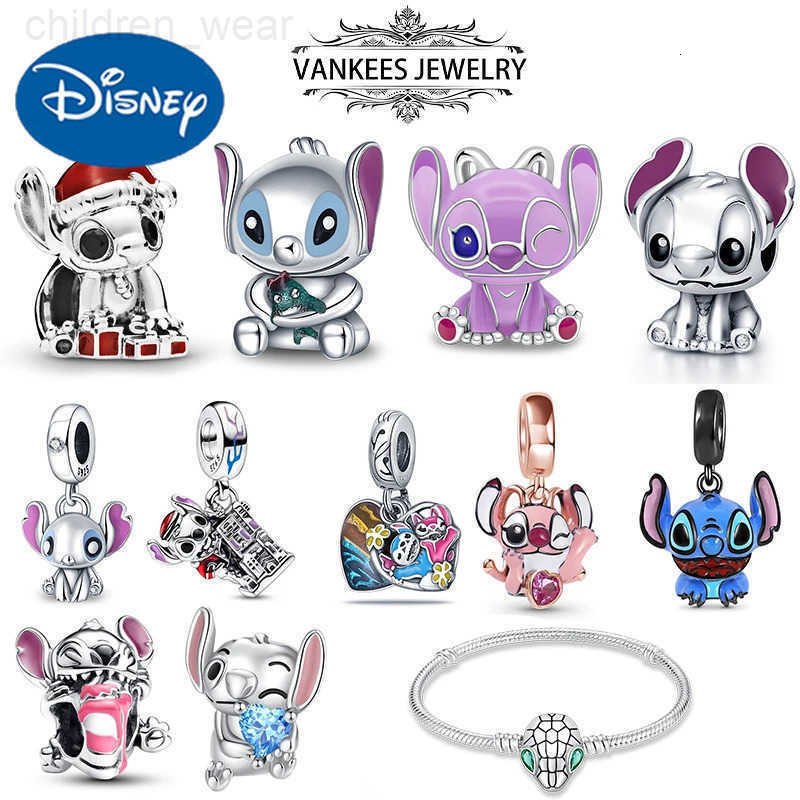 Disney Hot Sale 925 Sterling Silver Cartoon Animal Charm Suitable for 925 Sterling Silver Original Women Bracelet DIY Jewelry Gift W20250716