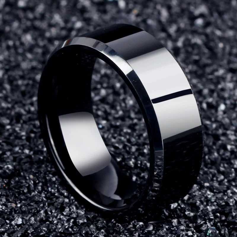 2021 Fashion Charm Jewelry ring men stainless steel Black Rings For Women S250716