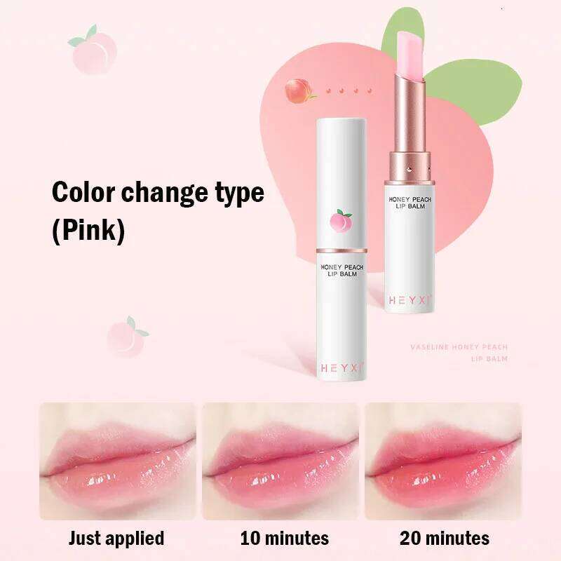 Honey Peach Lip Balm Color Change Lipstick Plumper Moisturizing Hydrating Nourishing Beauty Lips Skin Carae Cosmetics X250716