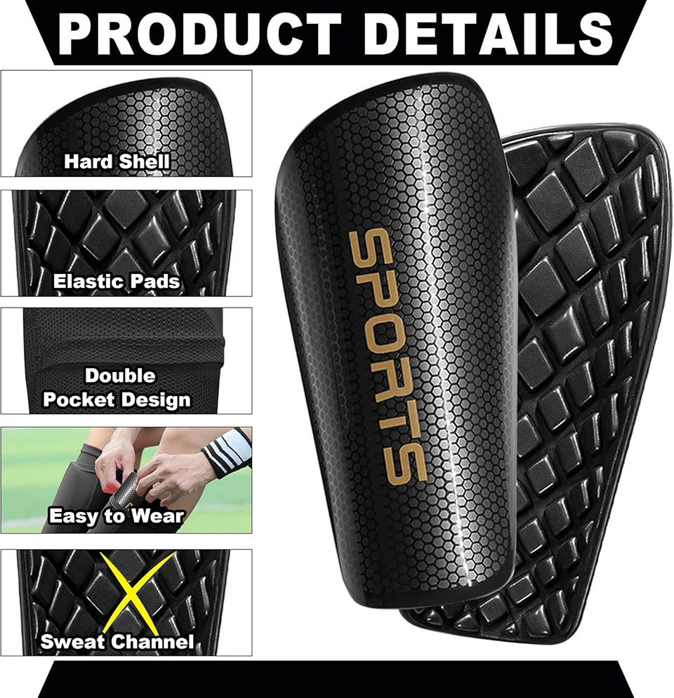 Loogdeel Sports Set Shin Guard Leg Cover Independent Pocket Anti-Drop Elastic Breathable Football Unisex Protective Gear 250715