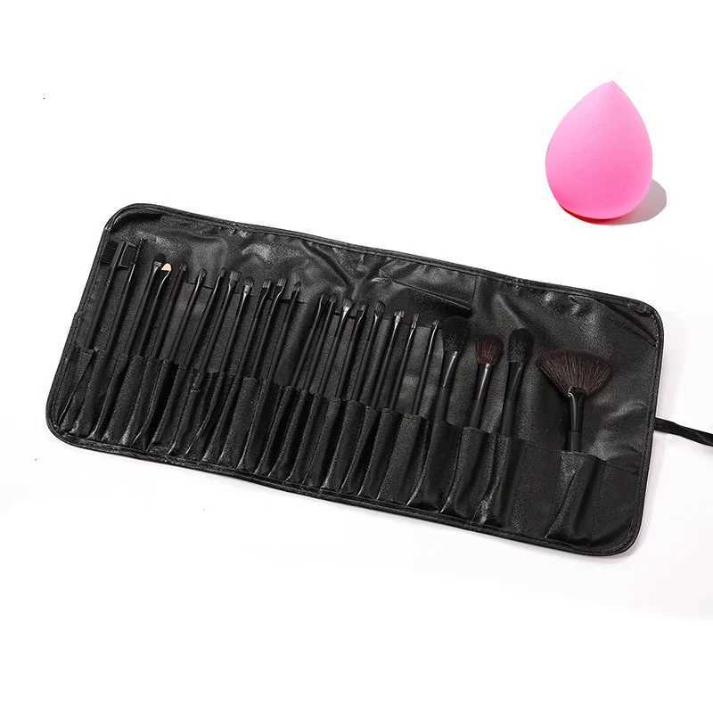 Free Gift Bag and Sponge for 24 pcs Makeup Brush Sets Cosmetics Brushes Eyebrow Powder Foundation Shadows Makeup Tools XJ2500716