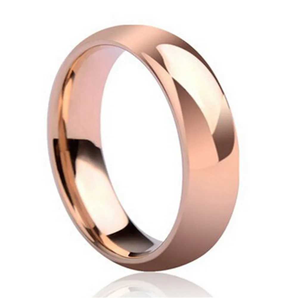 316L Stainless Steel Smooth Src Simple Colorless Couple Ring S250716