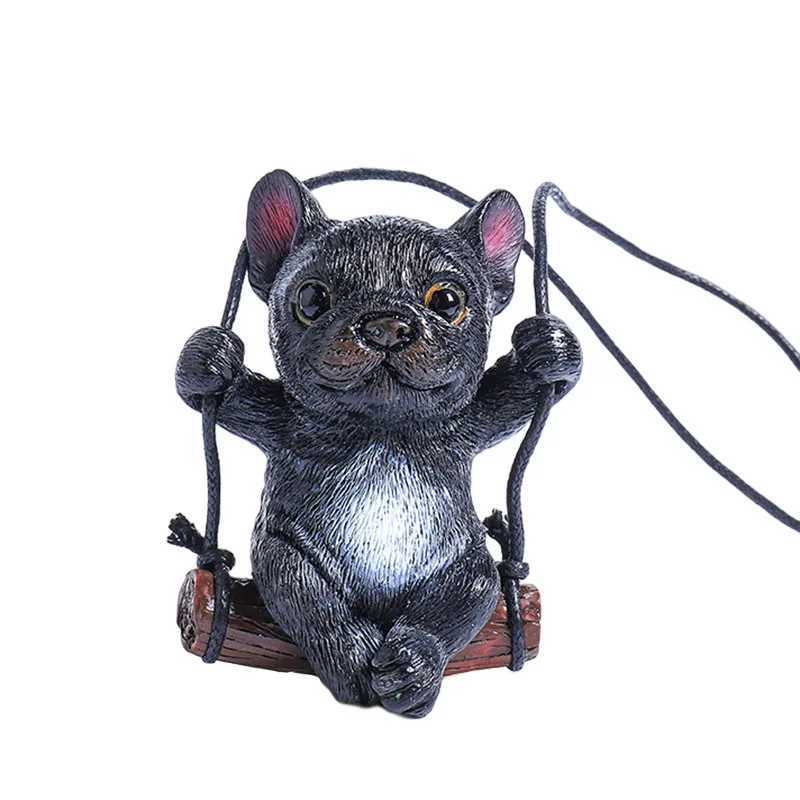 Popular Auto Decoration Dog Car Pendant Interior 8cm Resin Dog Rearview Mirror Hanging Pendant Car Interior Accessories S25716