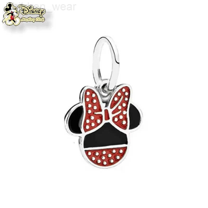 Disney 2025 MINISO Hot Sale DIY Making Disney Mickey Mouse Minnie Mouse Charm Bead Fits Original Europeans Silver 925 Bracelet Jewelry W20250716