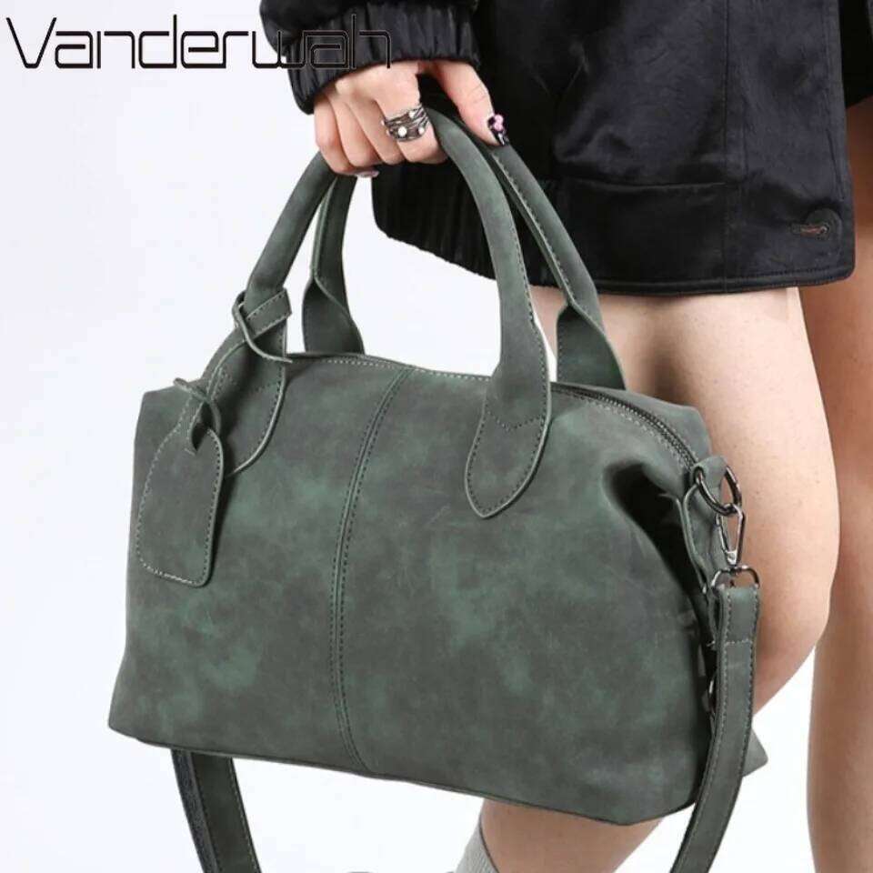 Large Capacity Shoulder Crossbody Hand Bags For Women Shopper Sac Quality Suede Leather Handbag Lady Travel Tote Bag Summer