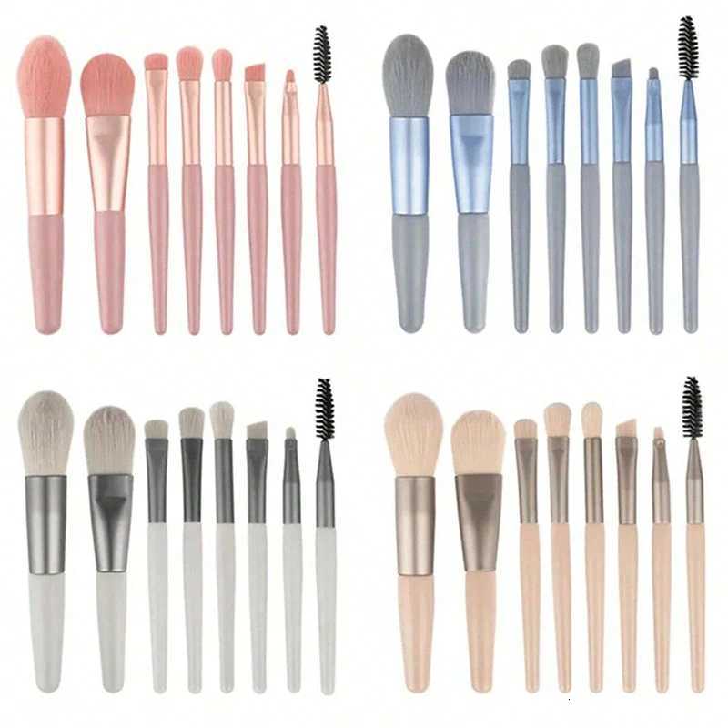 8Pcs Makeup Brush Set Makeup Concealer Brush Blush Loose Powder Brush Eye Shadow Highlighter Foundation Brush Beauty Tools XJ2500716