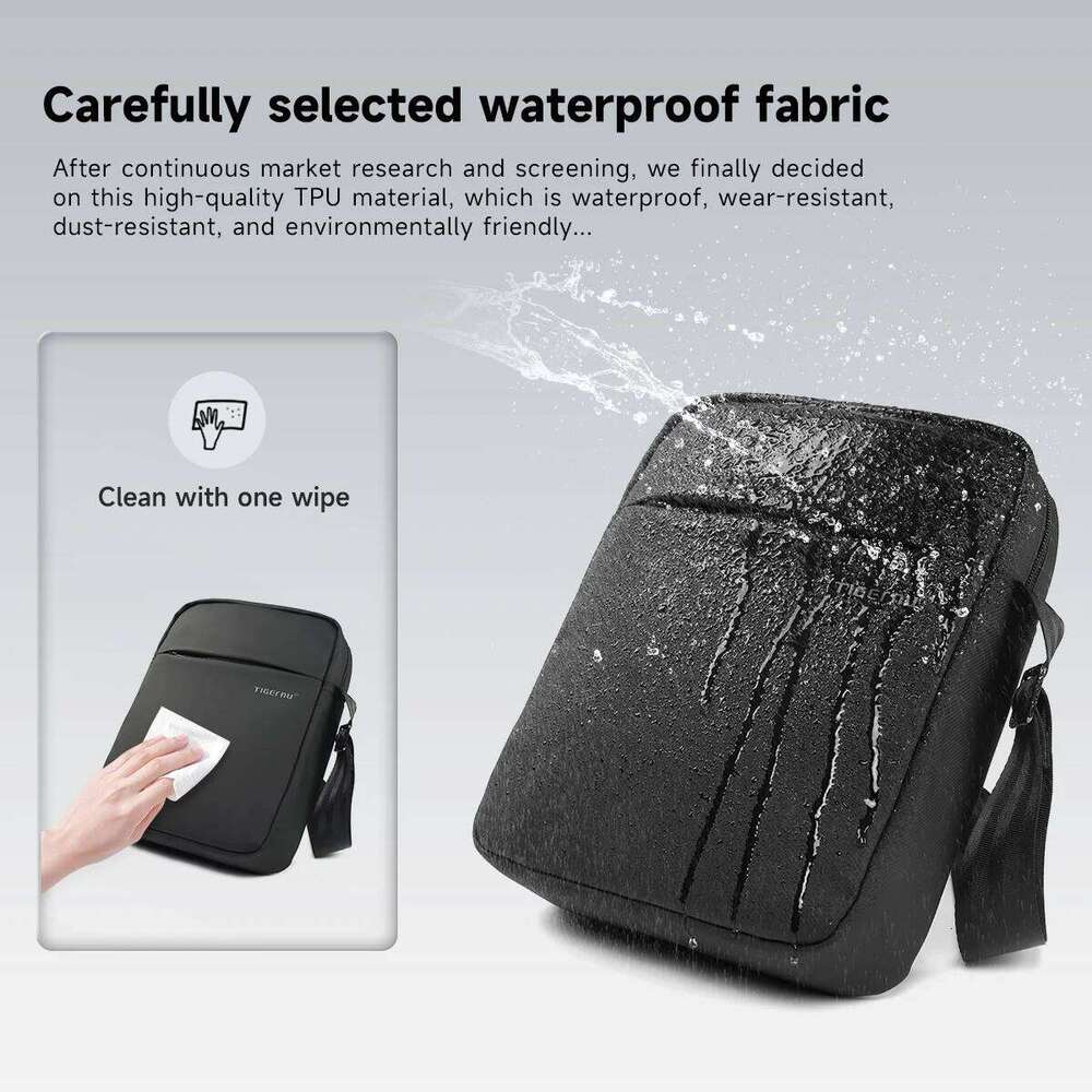 Tigernu Messenger Waterproof Shoulder For Men 9.7 11inch IPad Male Business Bags Crossbody Bag Slingbag Mini