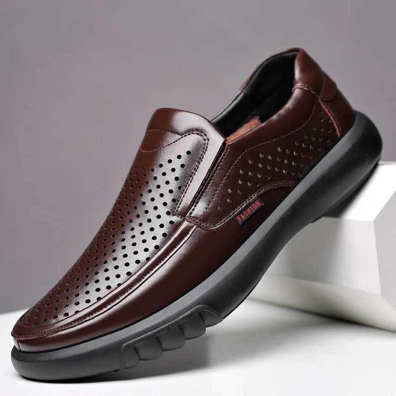 Handmade Men Shoes Genuine Leather Casual Shoes For Men Flat Platform Walking Shoes Loafers Breathable Sneakers Mens Shoes W250716