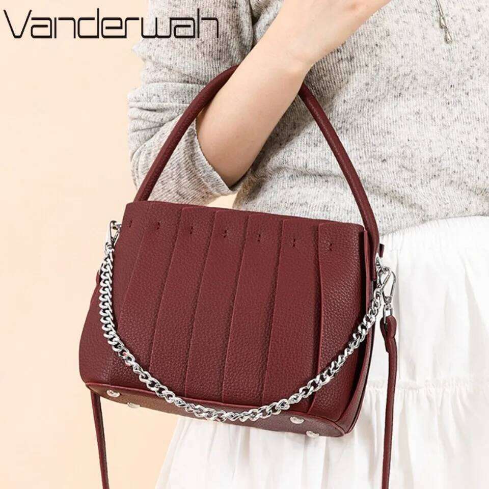Pleated Organ Original Brand Women's Shoulder Crossbody Bag Clutch Hand Bags for Mother Small Women Handbag New