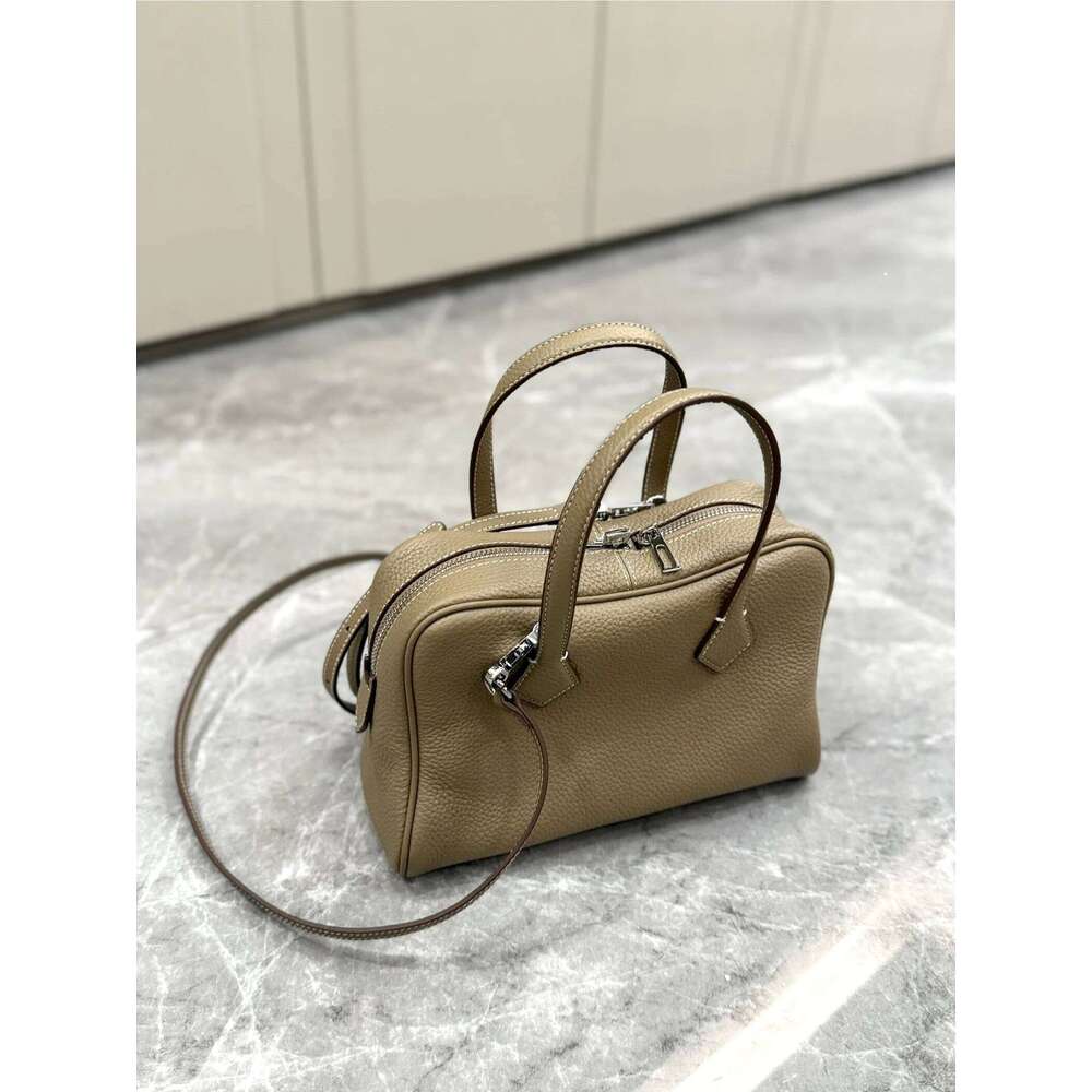 Bernice 2025 New Victoria Women's Leather Oulder Bowling Pillow Crossbody Commuting Single Strap Diagonal Bag
