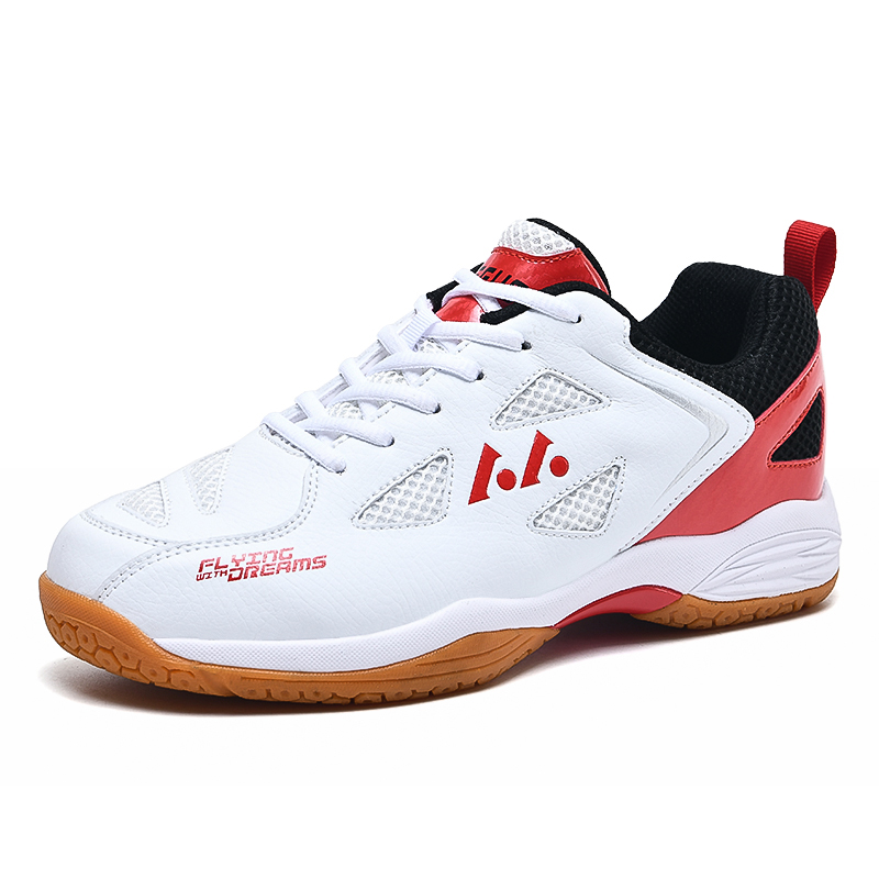 Lightweight and breathable badminton shoes for men and women with anti-slip and shock-absorbing features for professional training and competitive mat